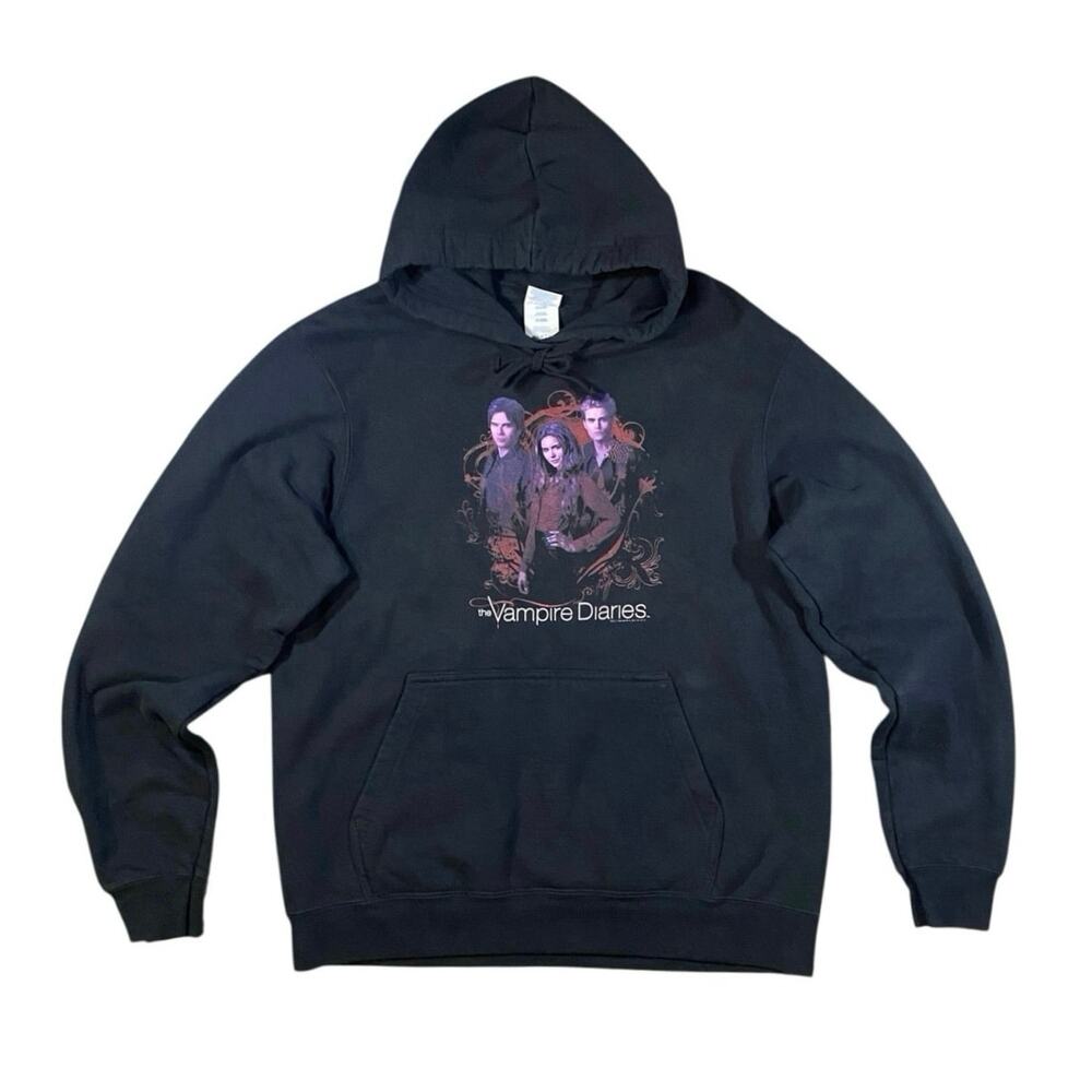Vintage Y2K Vampire Diaries Hoodie - M